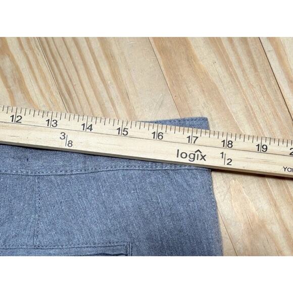 Marc Anthony Pants Men 30x32 Gray Linen Blend Slim Fit Drawstring Casual Knit - Picture 4 of 5